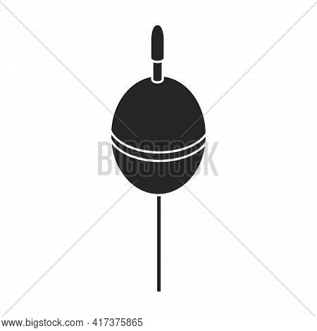Fishing Float Vector Black Icon. Vector Illustration Fishing Float On White Background. Isolated Bla
