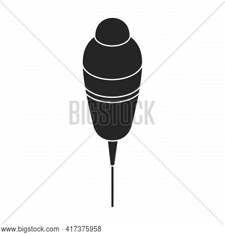 Fishing Float Vector Black Icon. Vector Illustration Fishing Float On White Background. Isolated Bla