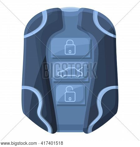 Digital Smart Car Key Icon. Cartoon Of Digital Smart Car Key Vector Icon For Web Design Isolated On 