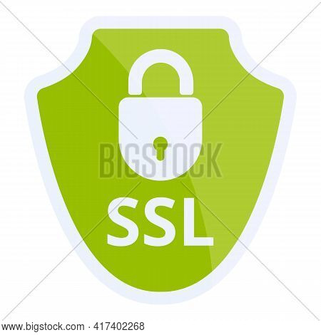 Access Ssl Certificate Icon. Cartoon Of Access Ssl Certificate Vector Icon For Web Design Isolated O