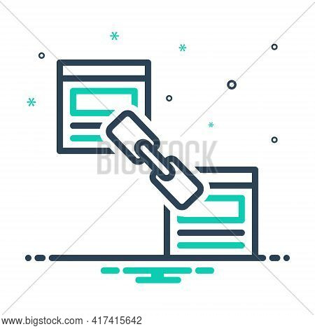 Mix Icon For Link-building Link Building Connect Blogging Pointing Hyperlink