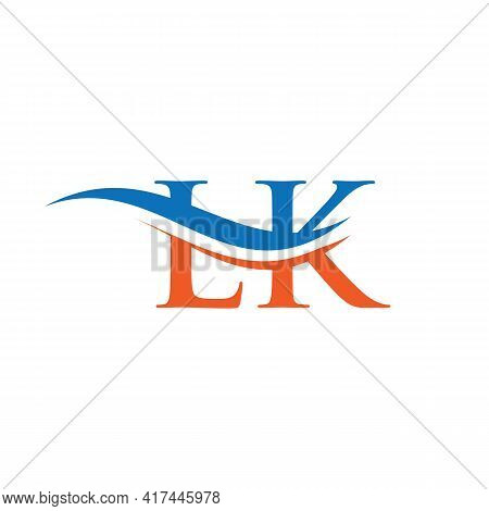 Initial Lk Letter Business Logo Design Vector Template With Minimal And Modern Trendy.