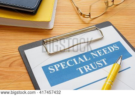 Special Needs Trust Application With Clipboard And Notepad.