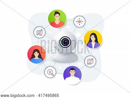Set Of Industrial Icons, Such As Engineering Plan, Architectural Plan, Parcel Delivery Symbols. Web 