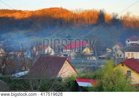Radna village in Arad, Romania, Europe                             