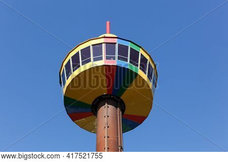 Billund, Denmark - May 14, 2016: The Observation Tower In Legoland Park In Billund, Denmark