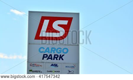 Warsaw, Poland. 19 April 2021. Sign Ls. Company Signboard Ls.