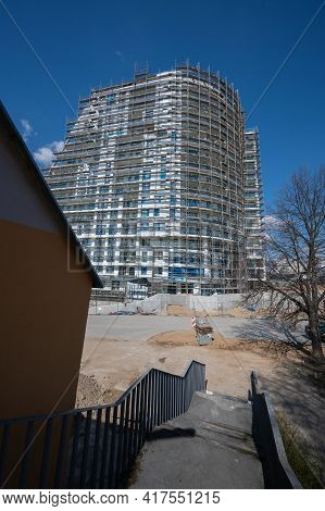Olsztyn, Poland - April 19, 2021 - View Of The New Centaurus Building In Olsztyn
