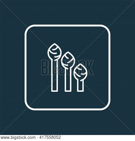 Asparagus Icon Line Symbol. Premium Quality Isolated Sparrowgrass Element In Trendy Style.