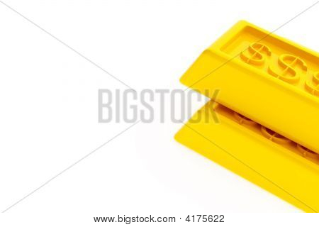 Lingotes de ouro brilhante