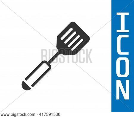 Grey Spatula Icon Isolated On White Background. Kitchen Spatula Icon. Bbq Spatula Sign. Barbecue And
