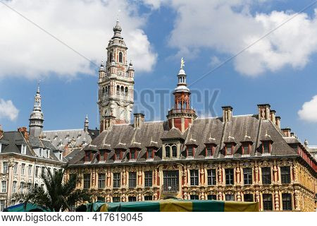 The Grand Place Of Lille In France