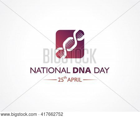 Vector Illustration Of National Dna Day Observed On April 25