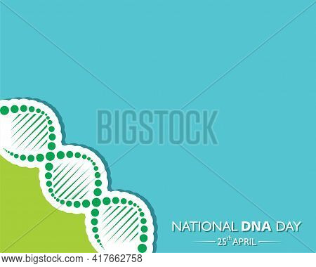 Vector Illustration Of National Dna Day Observed On April 25