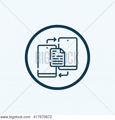 File System Icon Isolated On White Background From Database And Servers Collection. File System Icon