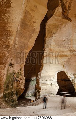 Bell Caves interior at Bet Guvrin, Israel.
