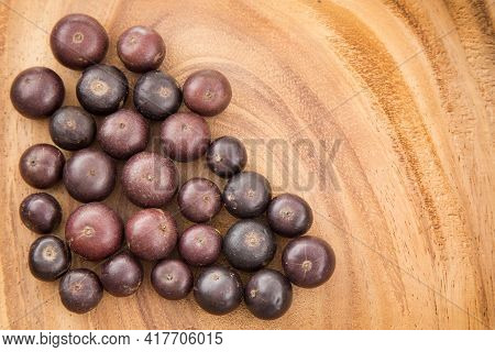 Exotic Fruit Of The Jabuticaba - Plinia Cauliflora