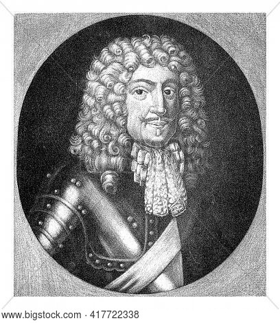 Portrait of Georg Friedrich van Waldeck-Eisenberg, Matthijs van Marebeek, 1670 - 1699