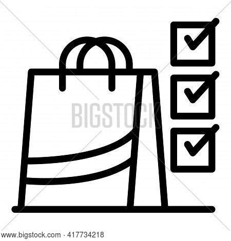 Consumer Purchase Icon. Outline Consumer Purchase Vector Icon For Web Design Isolated On White Backg