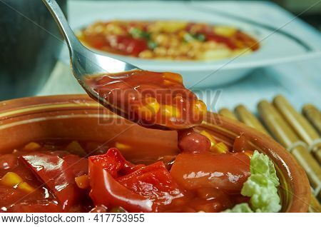 Jamaican Red Peas Soup, Flavourful Soup Chock Full Of Meat, Starchy Vegetable