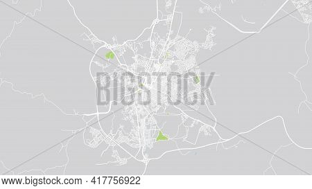 Urban Vector City Map Of Taif, Saudi Arabia, Middle East