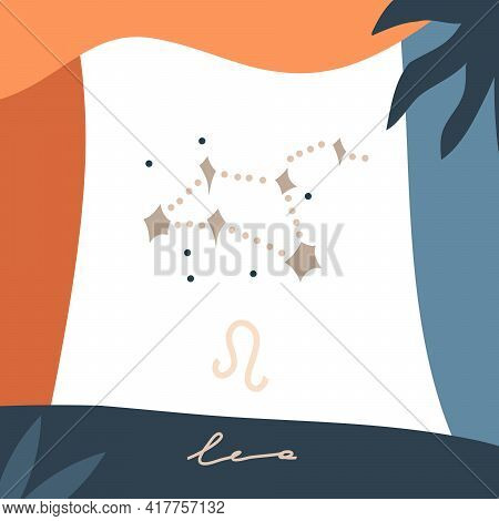 Hand Drawn Vector Abstract Stock Graphic Simple Astrology Celestial Illustration Card Art With Moder