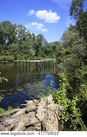 Castano Primo (mi), Italy - June 05, 2017: Ticino River, Castano Primo, Lombardy, Italy