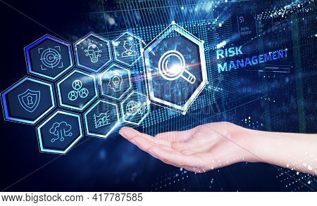 Risk Management And Assessment For Business Investment Concept. Business, Technology, Internet And N