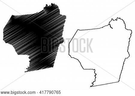 Barbour County, State Of West Virginia (u.s. County, United States Of America, Usa, U.s., Us) Map Ve