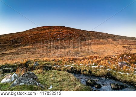 Winter Sunset At The Glenveagh National Park In County Donegal - Ireland