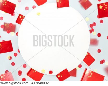 Day  Formation People's Republic  China. October 1. National Holiday, Concept Freedom, Patriotism An
