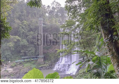 Dambri Waterfall Has A Height Of 57 And A Width Of 30 Meters. The Average Amount Of Water Is 2830mm.