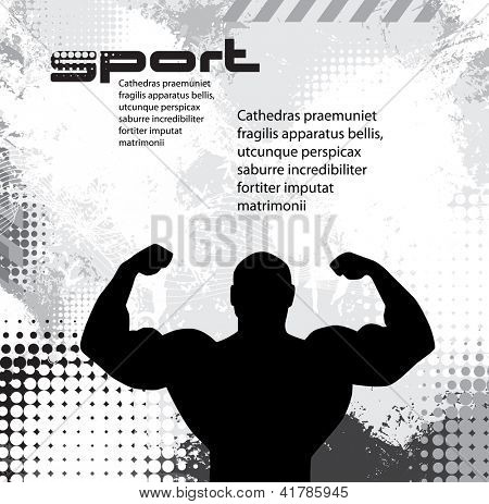 Culturisme. Illustration vectorielle