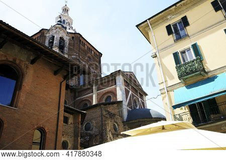Pavia (pv), Italy - June 09, 2018: The Cathedral Of Pavia, Pavia, Lombardy, Italy