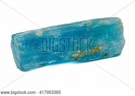 Macro Tourmaline Mineral Stone On White Background