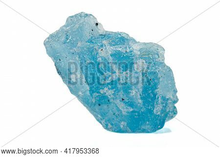 Macro Tourmaline Mineral Stone On White Background