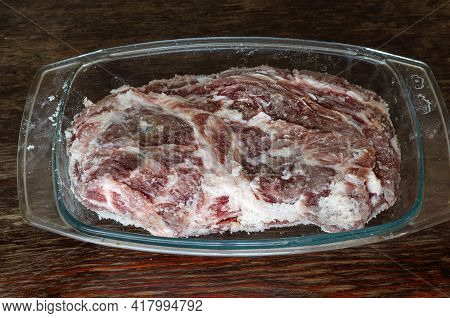 Homemade Capicola (coppa). Dry-cured Pork Loin Step-by-step Recipe. Large Whole Piece Of Raw Pork Me