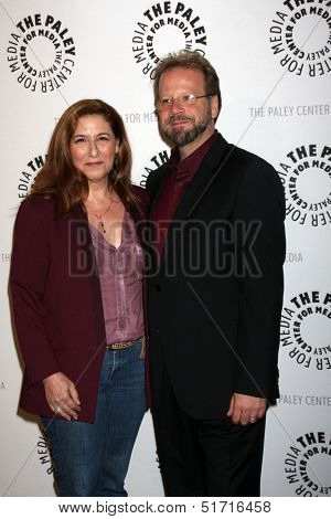 LOS ANGELES - SEP 30:  Andrew Marlowe, wife at the An Evening with Castle at Paley Center for Media on September 30, 2013 in Beverly Hills, CA