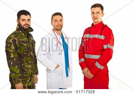 Paramedic,doctor And Military