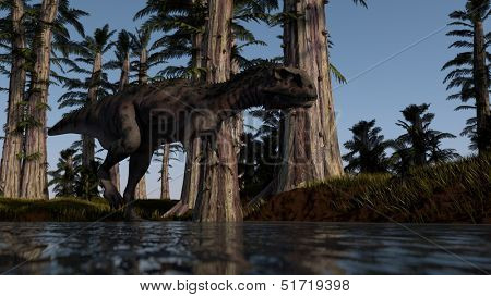 hunting majungasaurus