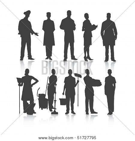 Set of people profession.