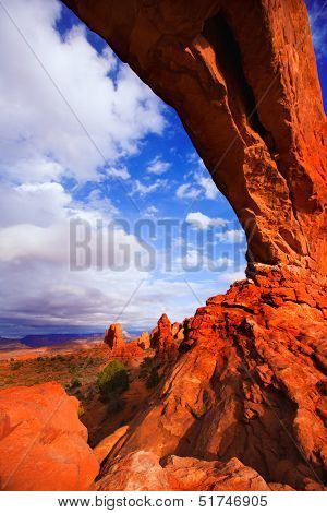 Arches National Park North Window section in Moab Utah USA