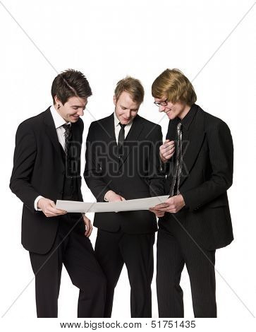 Men discussing a plan