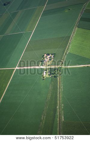 airview of the field