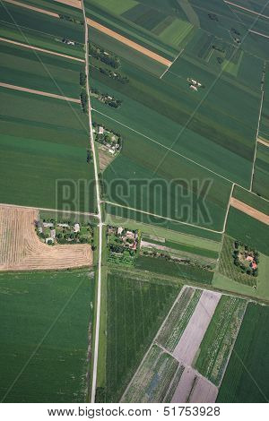 airview of the field