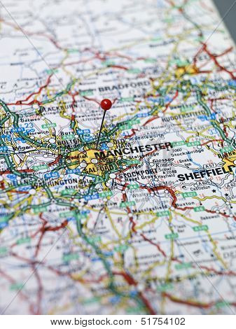 Map of Manchester