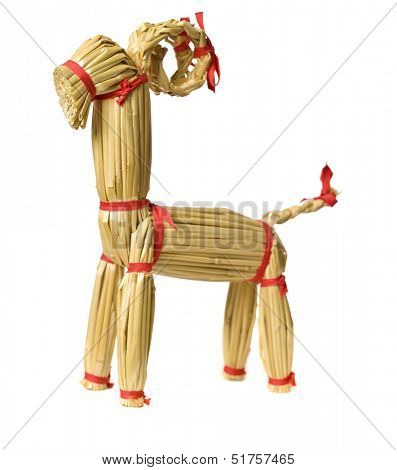 Yule goat isolated on a white background