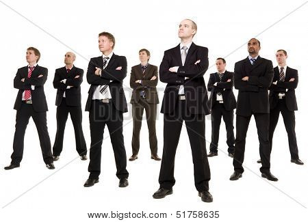 Group of Businessmen isolated on white background