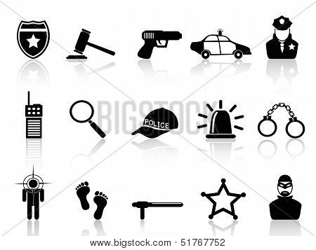 Police Icons Set