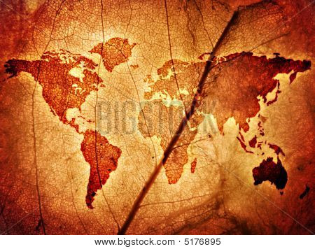 Kaart van de wereld